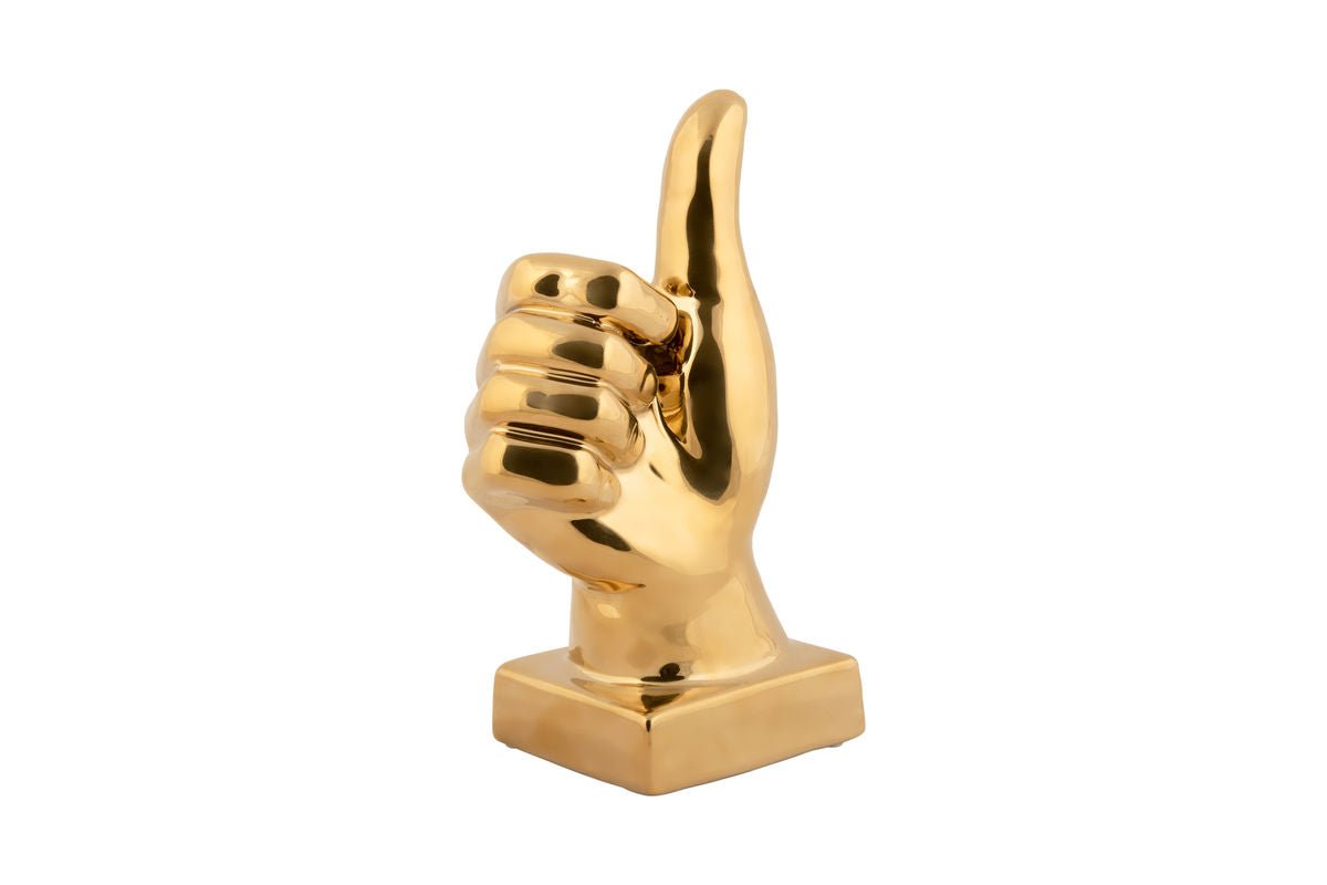 Statue « Pouces » – Figurine en céramique à surface brillante