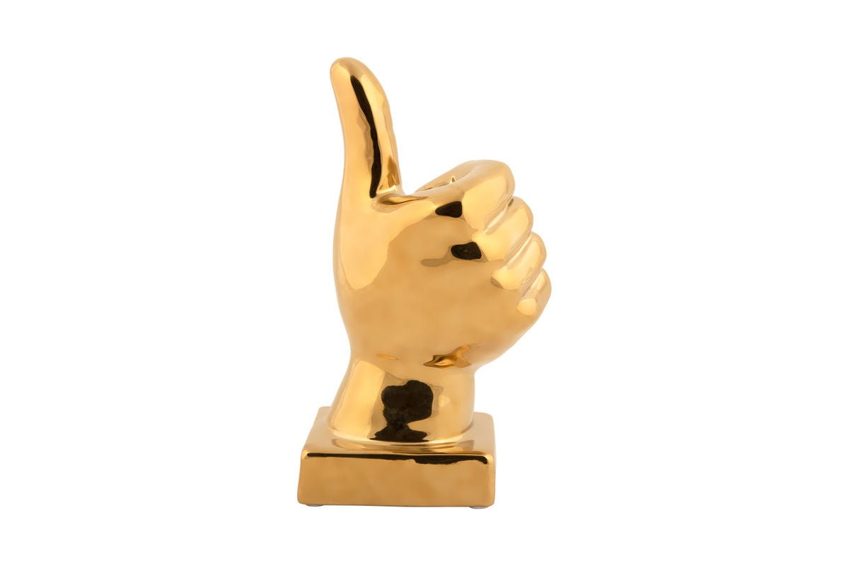 Statue « Pouces » – Figurine en céramique à surface brillante