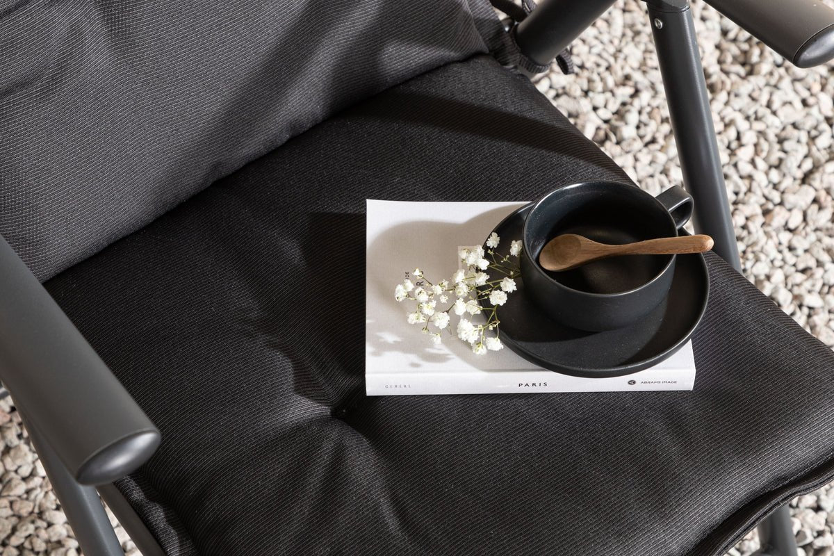 Set de 6 - Coussins de chaise de jardin Siena en polyester, disponibles en 4 couleurs