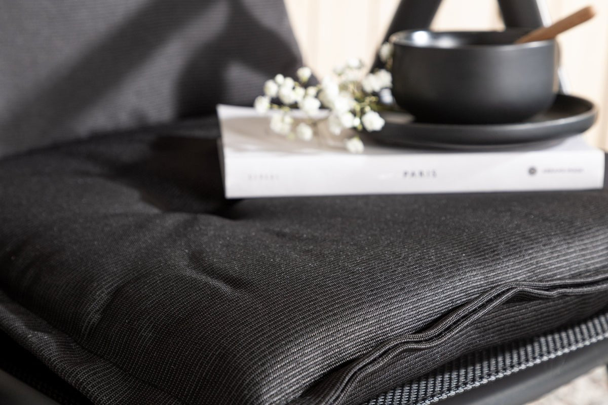 Set de 6 - Coussins de chaise de jardin Siena en polyester, disponibles en 4 couleurs