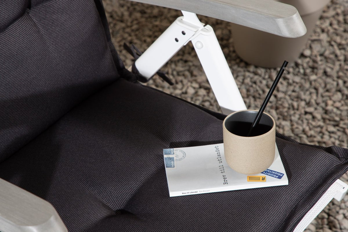 Set de 6 - Coussins de chaise de jardin Siena en polyester, disponibles en 4 couleurs