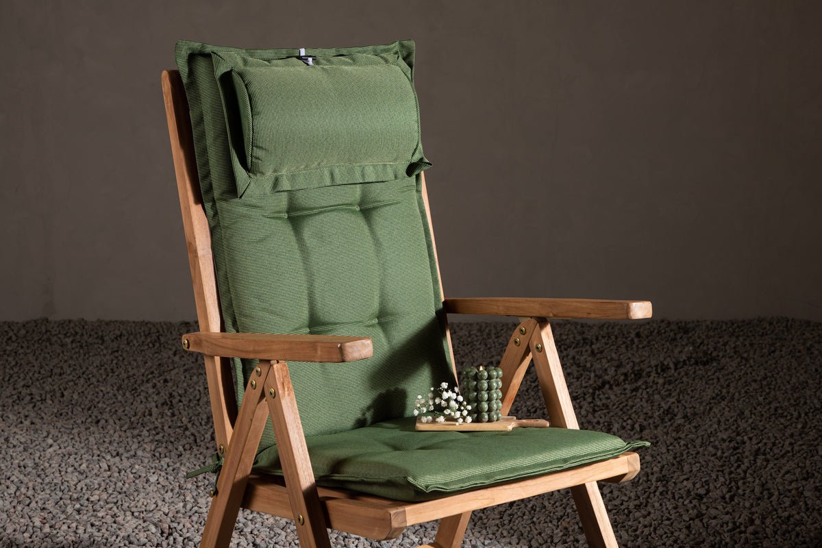 Set de 6 - Coussins de chaise de jardin Siena en polyester, disponibles en 4 couleurs
