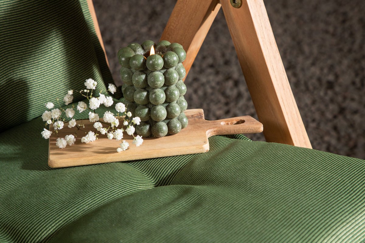 Set de 6 - Coussins de chaise de jardin Siena en polyester, disponibles en 4 couleurs