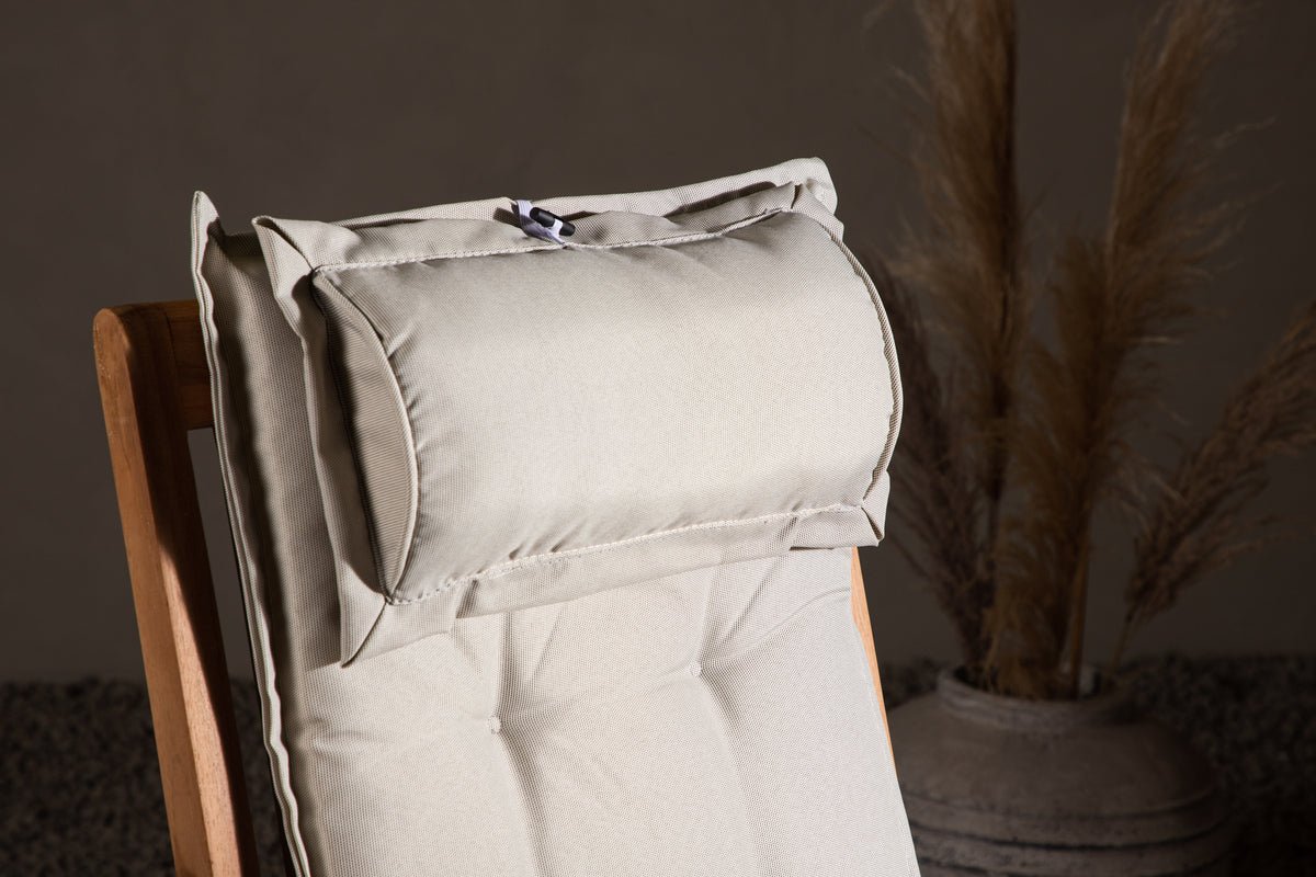 Set de 6 - Coussins de chaise de jardin Siena en polyester, disponibles en 4 couleurs