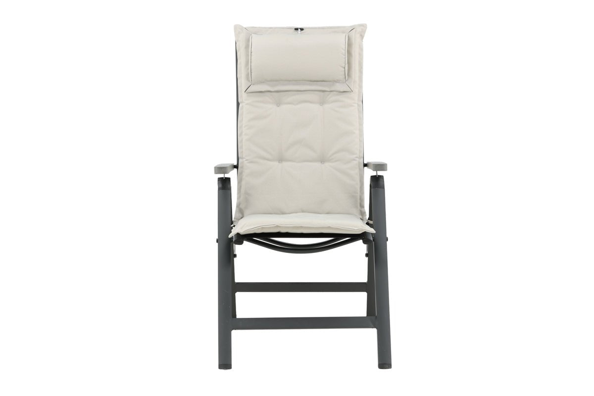 Set de 6 - Coussins de chaise de jardin Siena en polyester, disponibles en 4 couleurs