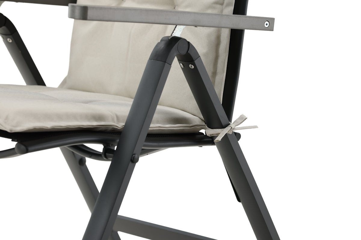 Set de 6 - Coussins de chaise de jardin Siena en polyester, disponibles en 4 couleurs