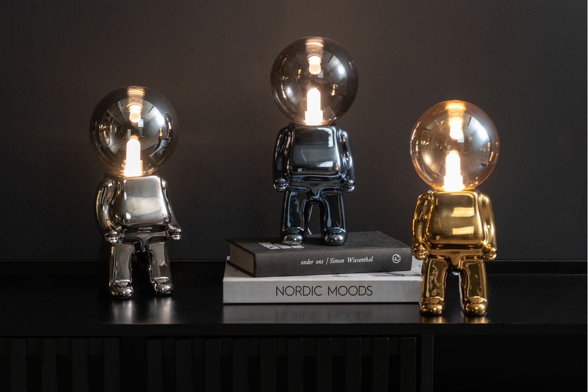 Lampe de table Antman - Lampe design laquée brillante avec LED