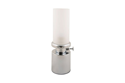Lampe de table Eldra - en chrome avec LED