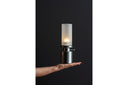 Lampe de table Eldra - en chrome avec LED