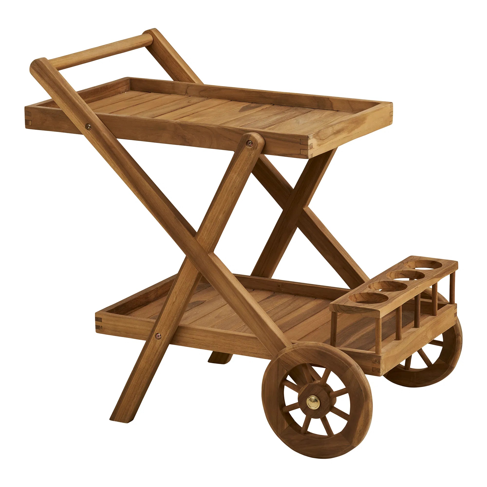Garten Servierwagen Selvina - stilvoll und praktisch aus Teakholz