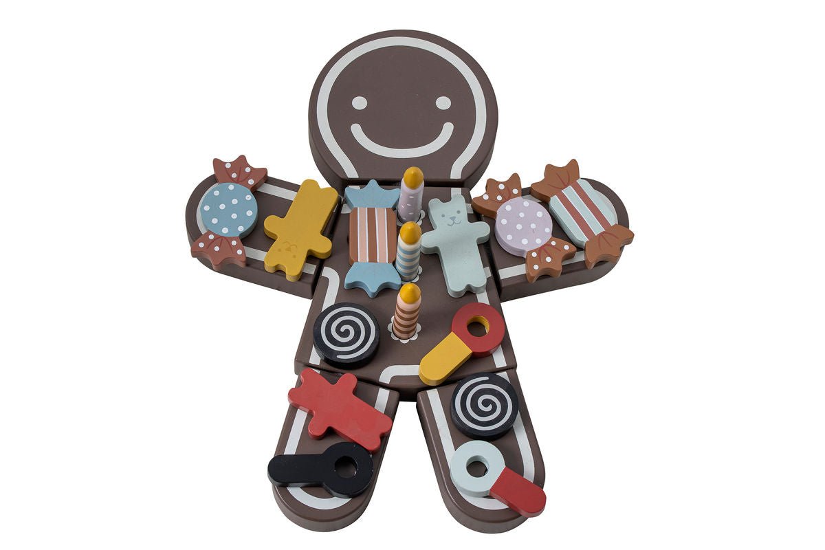 Kinder Spielset Mona – Geburtstagstorte aus Holz mit Klett-Süßigkeiten & Kerzen