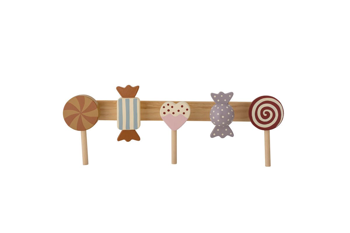 Porte-manteau pour enfants Haily – en pin avec design bonbon