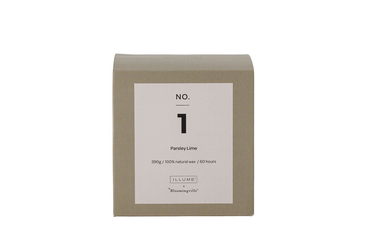 Bougie parfumée Verde – Persil Citron Vert · Cire naturelle (210 g)