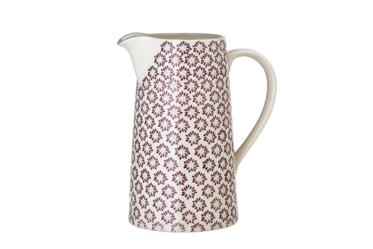 Krug Sabi – Grès avec détails peints à la main en violet