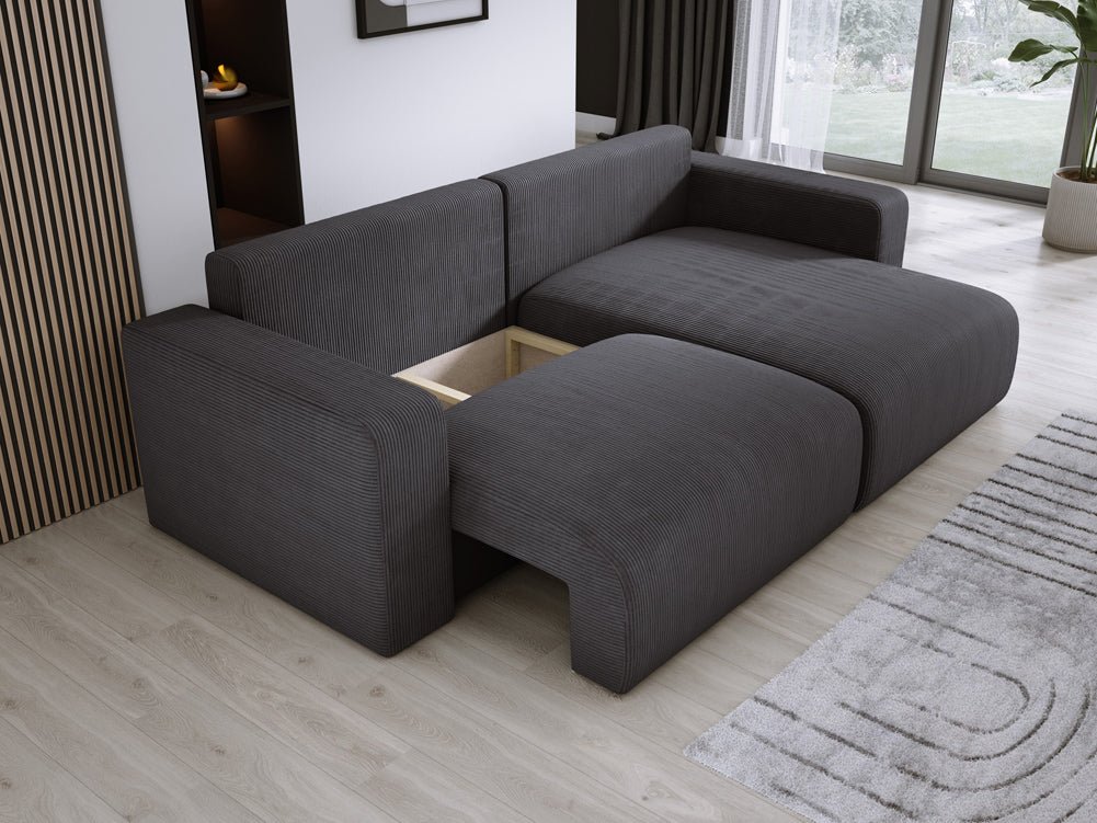 Canapé designer Carl Côtelé avec fonction couchage et rabattable