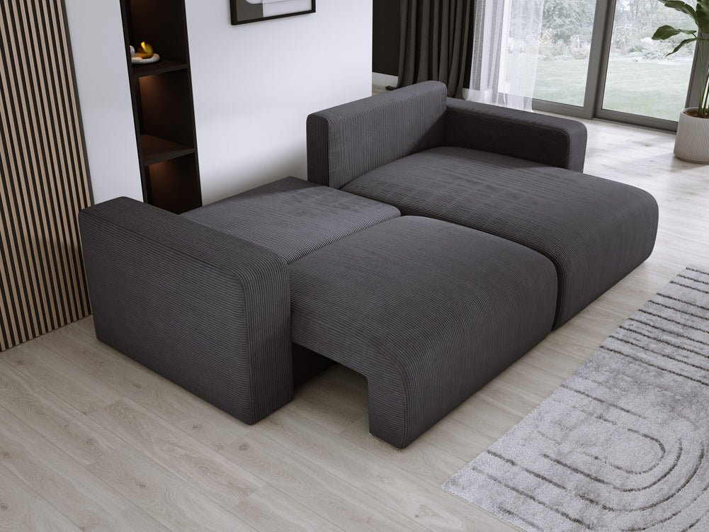 Canapé designer Carl Côtelé avec fonction couchage et rabattable