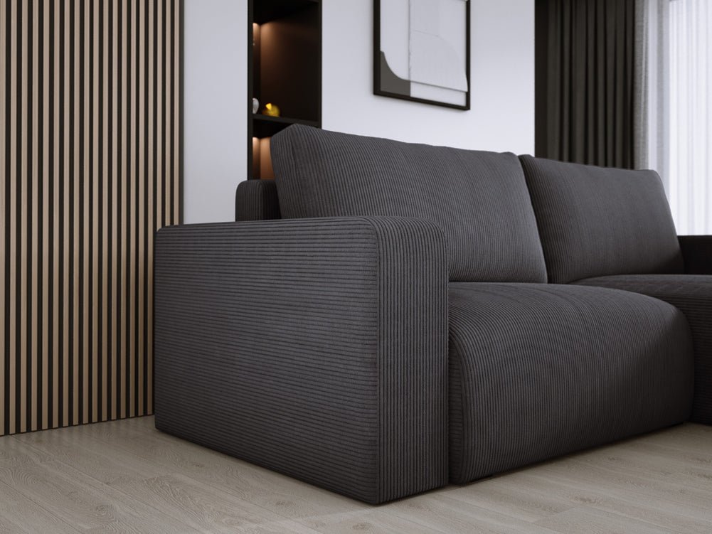 Canapé designer Carl Côtelé avec fonction couchage et rabattable