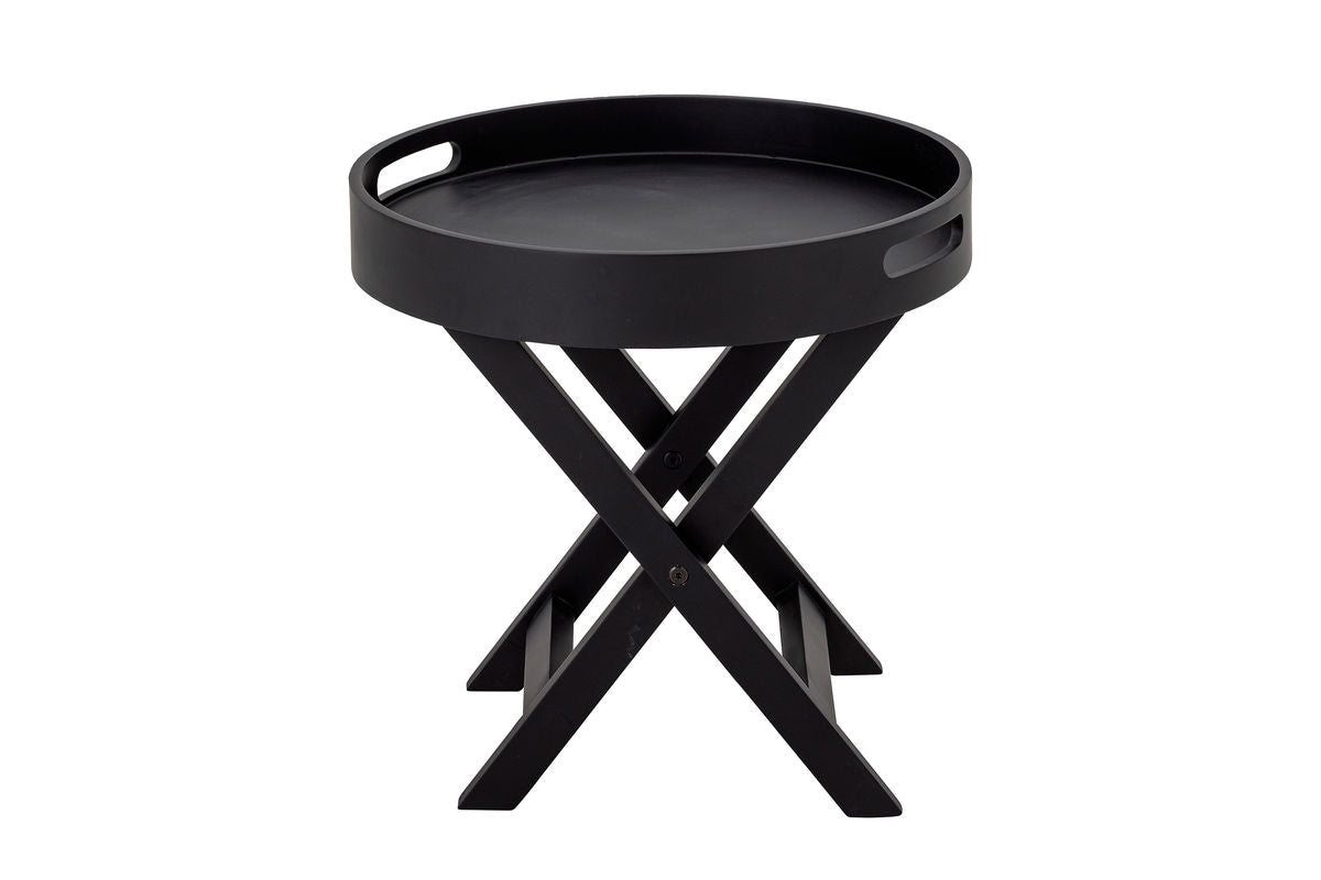 Table d'appoint Sora – Plateau en bois noir