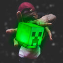 Minecraft LED-Lampe Creeper – Leuchtfigur mit Akku