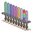 Lampe de table LED Minecraft Netherite Sword – avec batterie rechargeable & changement de couleur