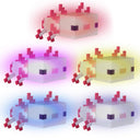 Lampe de table LED Minecraft Axolotl – avec batterie rechargeable & USB-C
