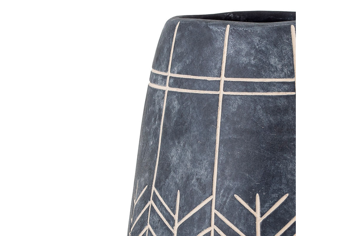 Vase "Sorell" - vase en céramique marron