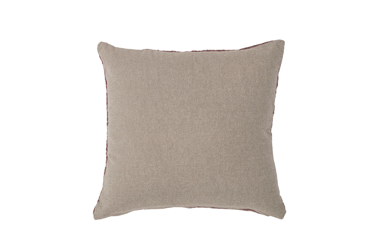 Coussin décoratif Brea – Coussin en coton violet avec broderie