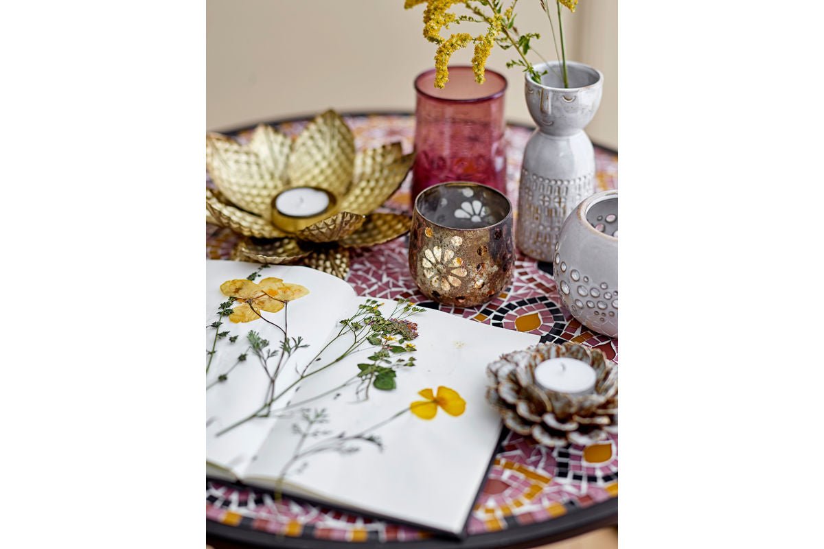 Vase Yara - Weiß, aus Steingut