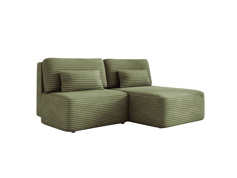 Canapé design Tilia Côtelé avec fonction couchage et rangement