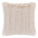 Flausch - Zierkissen Tao aus Kunstfell Beige 45x45 cm