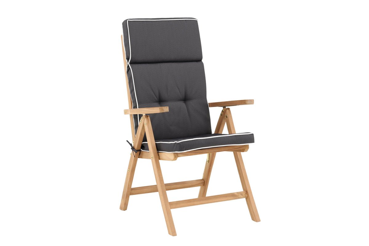 Coussin de chaise de jardin Cosy - en polyester gris