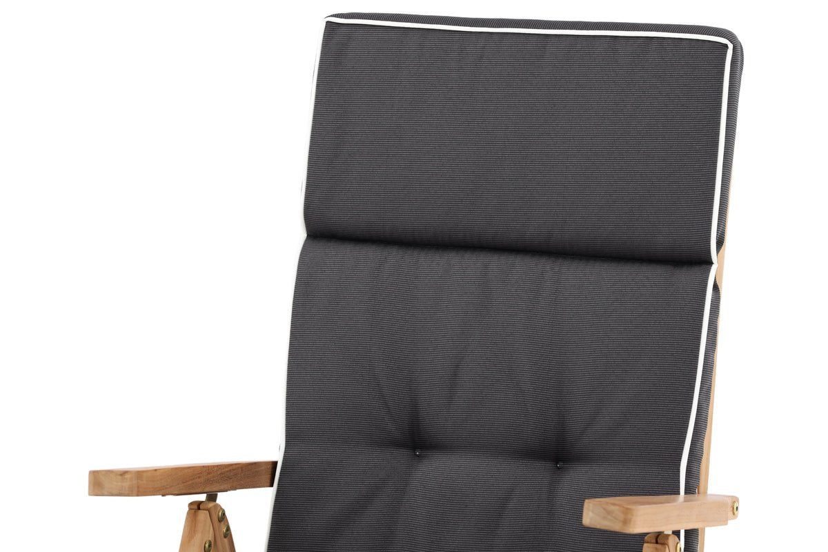 Coussin de chaise de jardin Cosy - en polyester gris