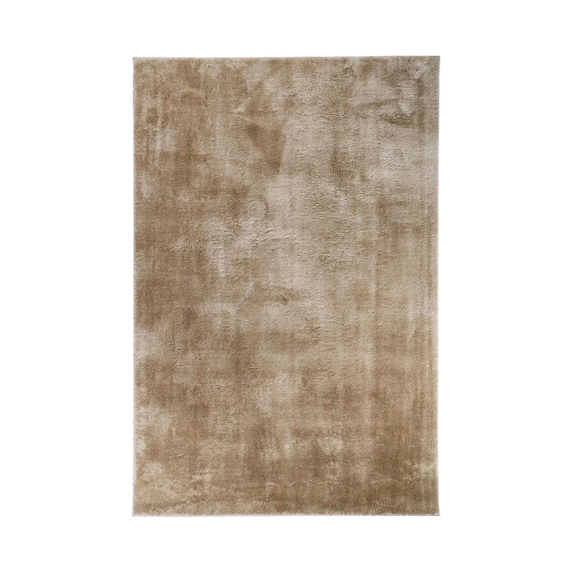 Tapis Velano – Tapis à poils longs moderne en Sable ou Vert, 160x230 cm