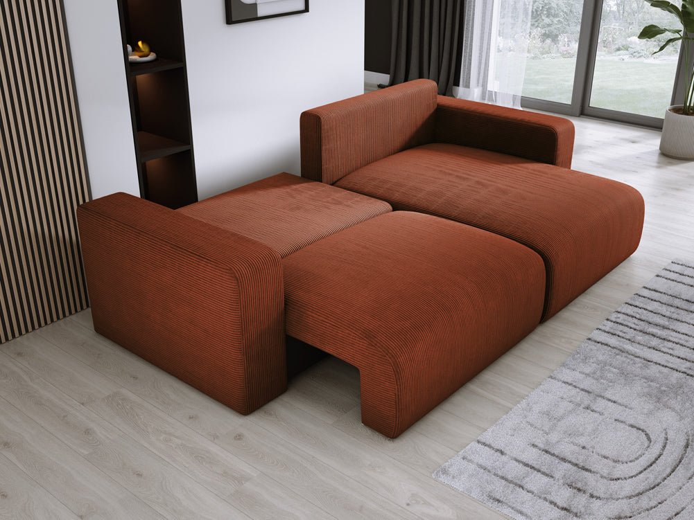 Canapé designer Carl Côtelé avec fonction couchage et rabattable