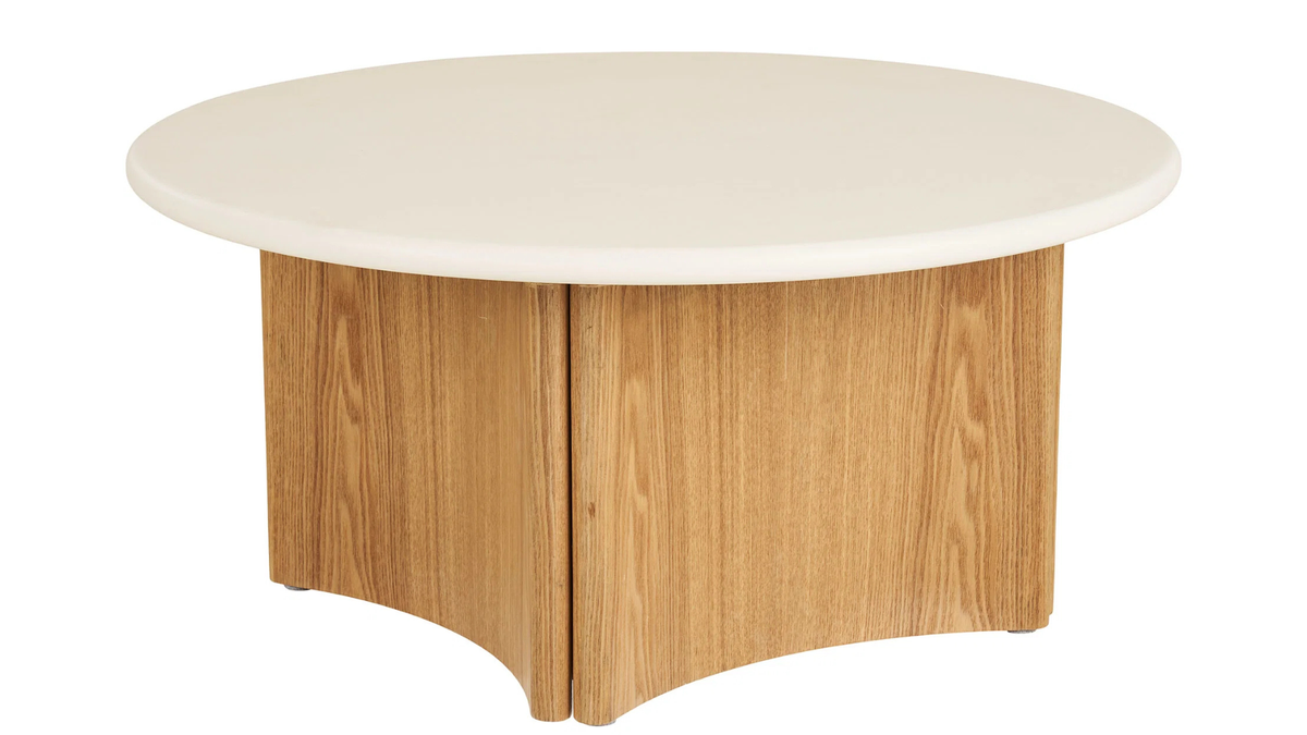 Table basse Mirabell - en aspect bois de frêne