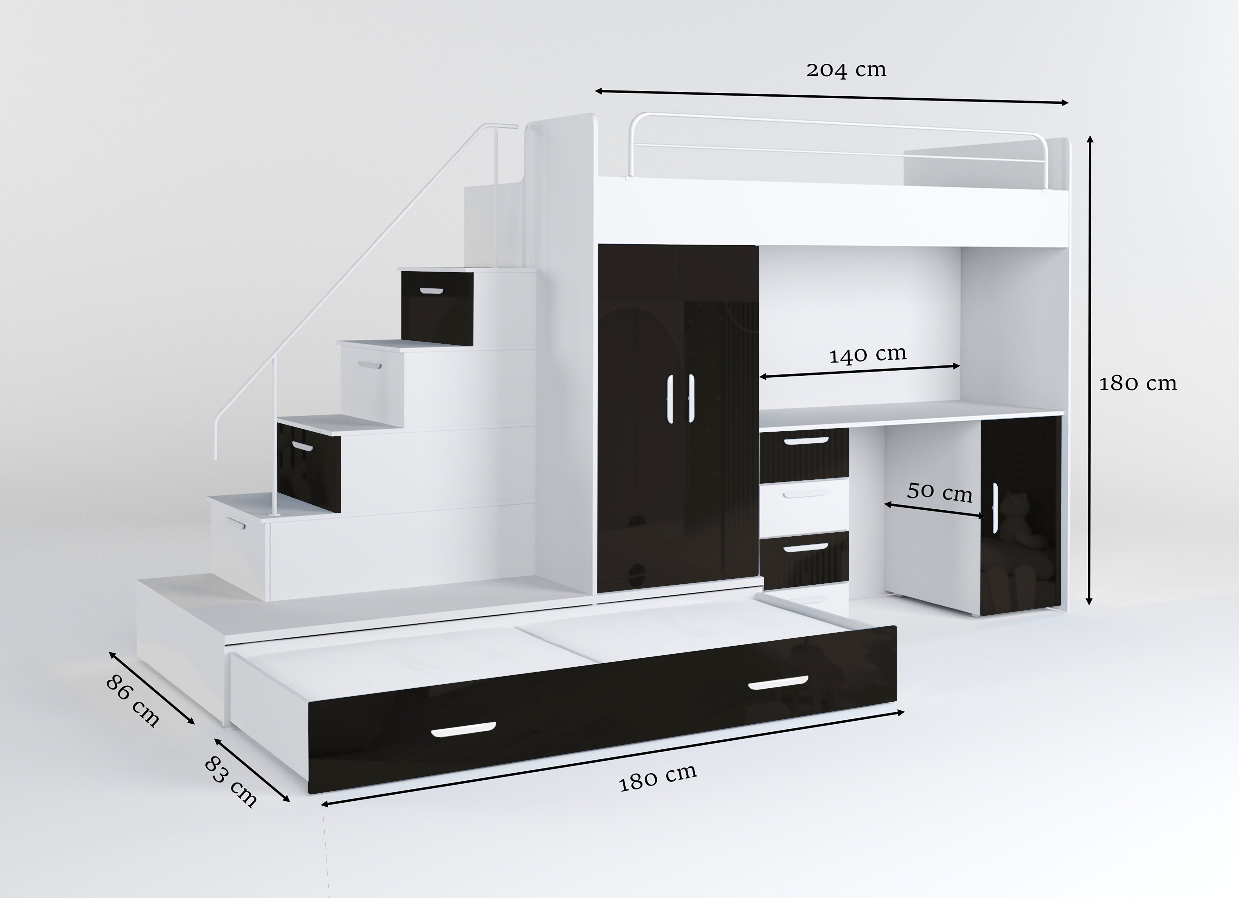 Lit surélevé pour enfants Adventure