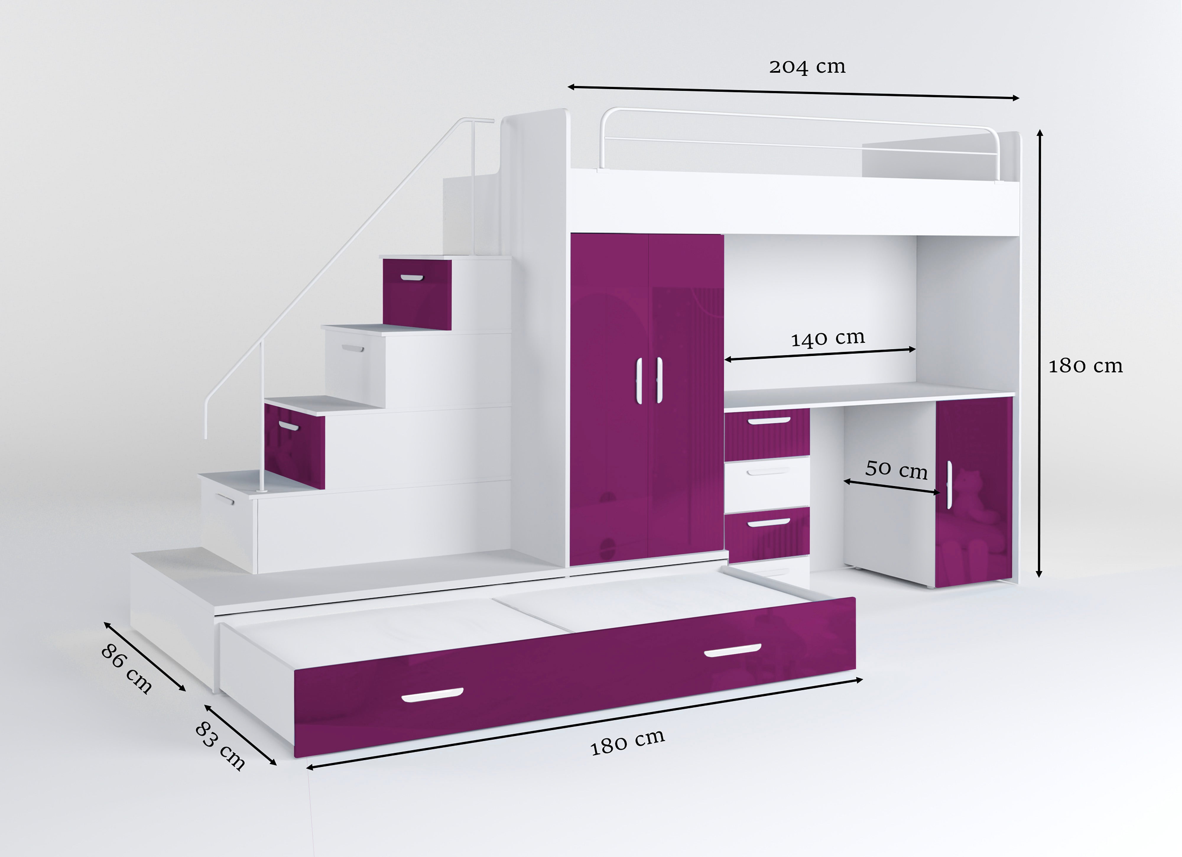 Lit surélevé pour enfants Adventure