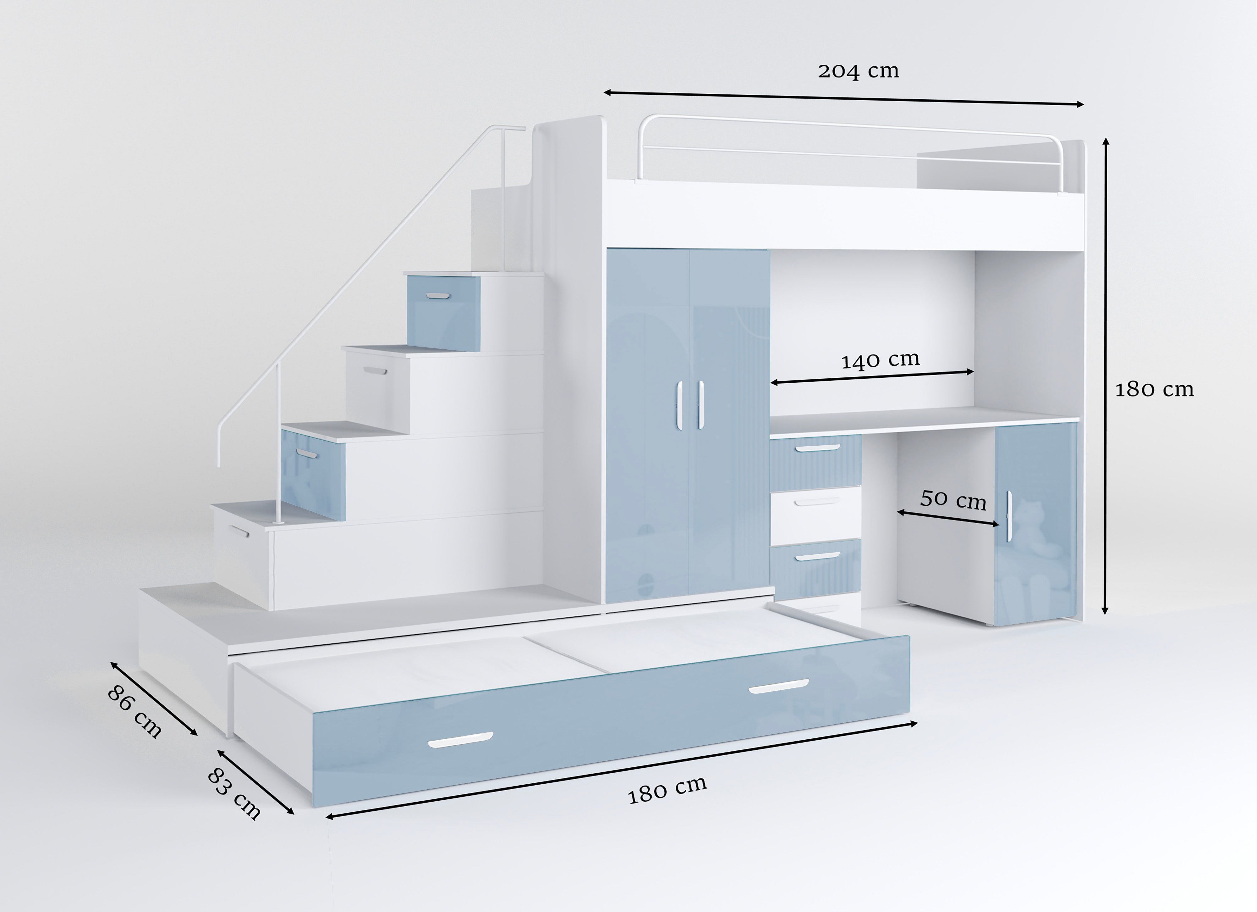 Lit surélevé pour enfants Adventure