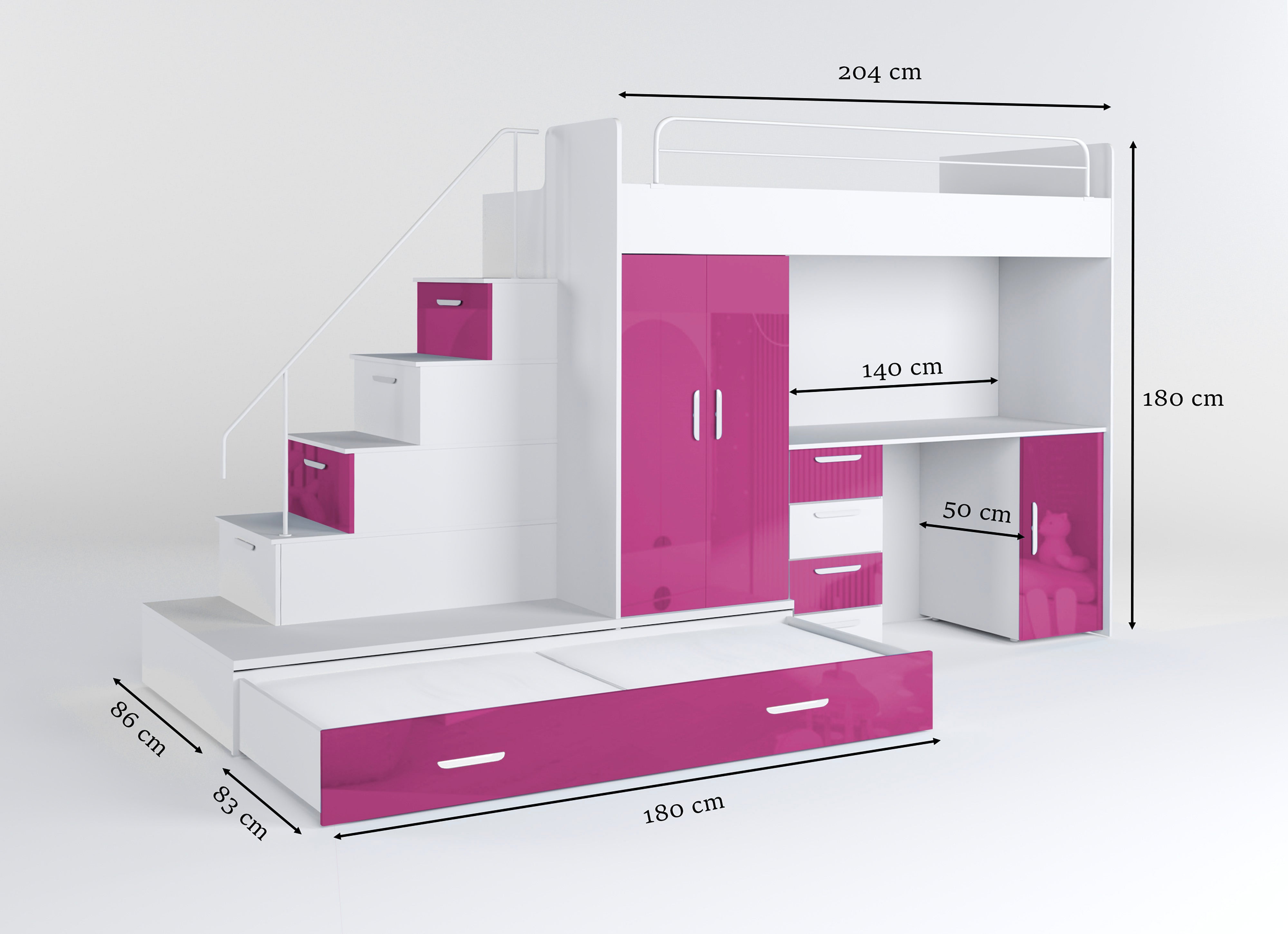 Lit surélevé pour enfants Adventure