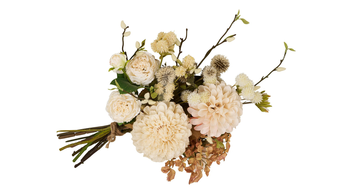Bouquet de fleurs artificielles Cappuccino - dans des tons bruns