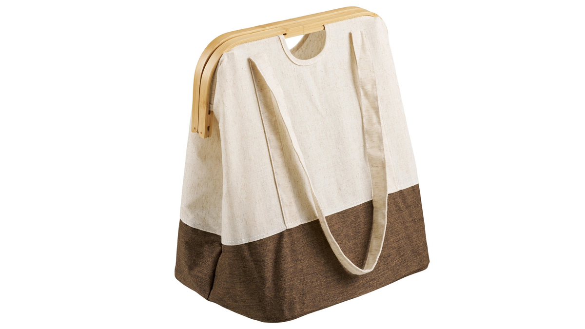 Panier à linge Fresh - en bambou et polyester