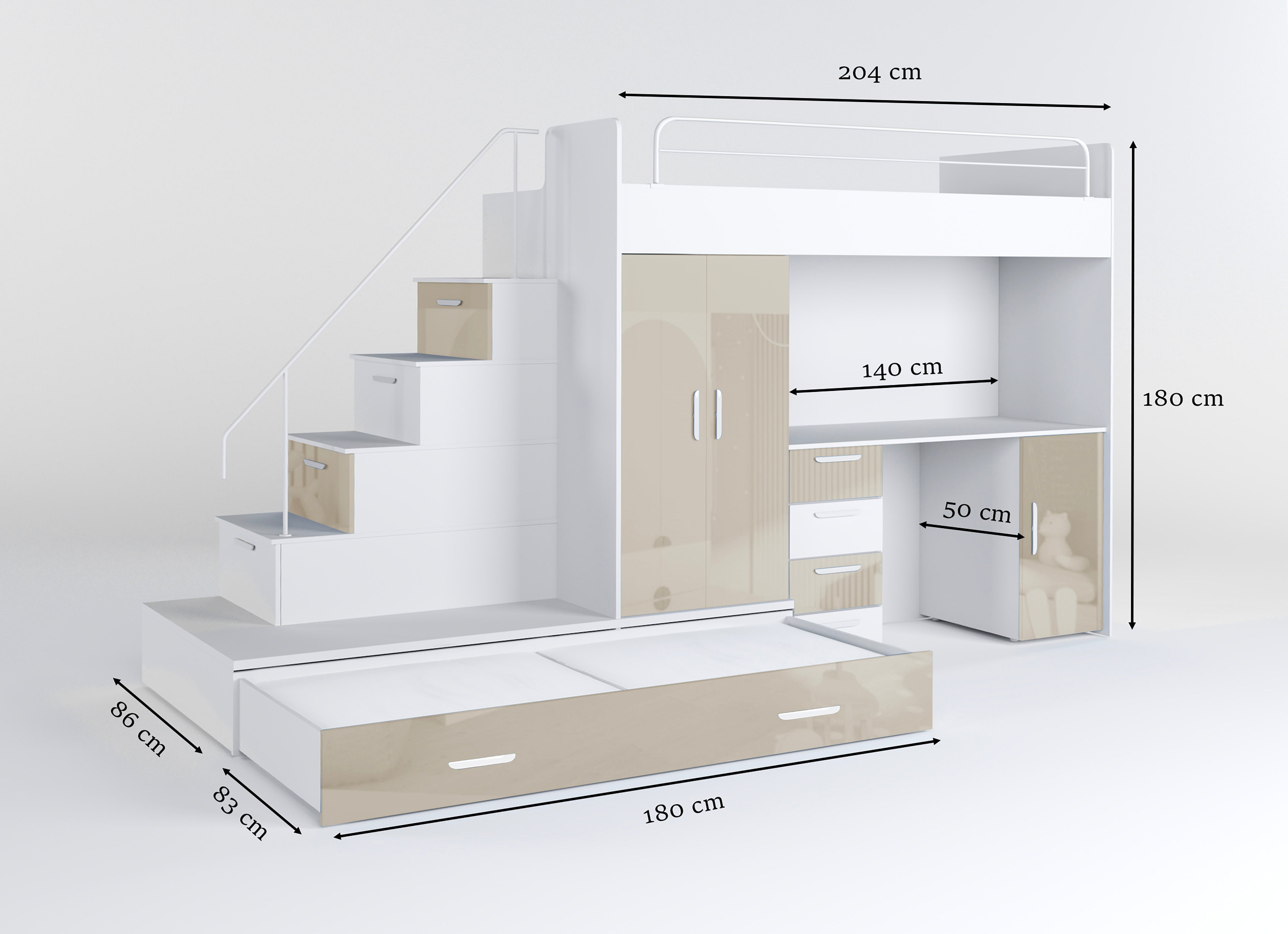 Lit surélevé pour enfants Adventure