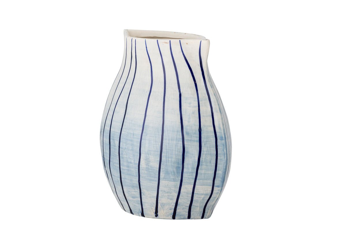 Vase « Bleir » – faïence peinte à la main