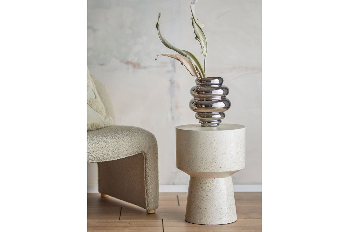 Vase « Tribel » – avec glaçure chromée