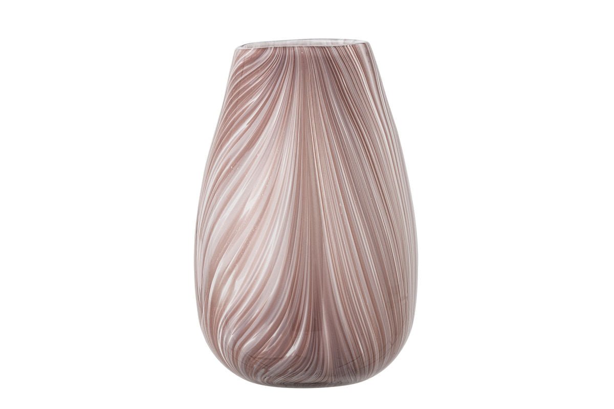 Vase « Ennia » – Verre rose pâle