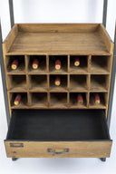 Armoire à vin Edgar – en bois de pin Marron