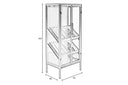 Armoire à vin Rob – en bois de pin Noir