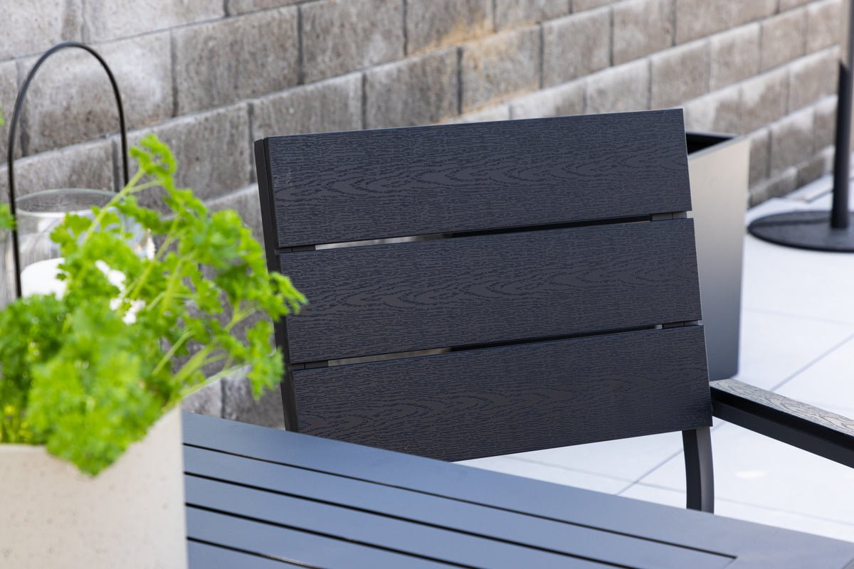 Ensemble de 2 chaises de jardin Leonie en aluminium