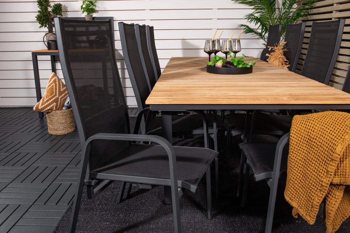 Lot de 2 - Chaise de jardin Bossa en Textilène/Aluminium