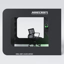 Lit mezzanine gaming Minecraft BaseCamp XL avec bureau et étagère